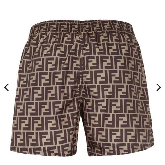 FENDI ALL-OVER LOGO SWIM SHORTS sz 48 - Picture 3 of 13